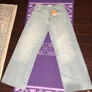 Reformation Cary Lived-in Wide Leg Jeans